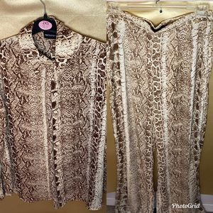 Two-Piece Snake Skin Set